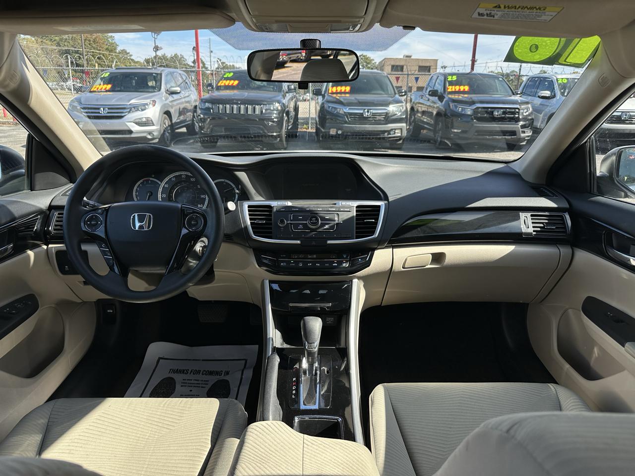Honda Accord Sedan 4dr I4 CVT LX 2016