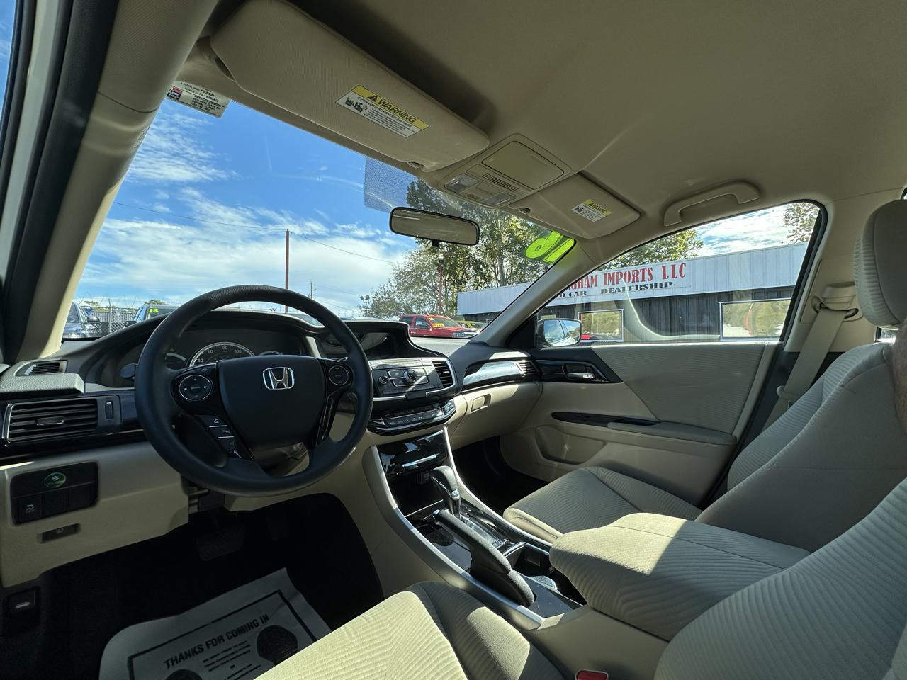 Honda Accord Sedan 4dr I4 CVT LX 2016