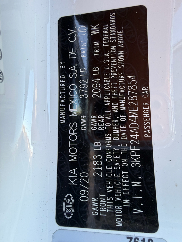 Kia Forte LXS 2021 Kia Forte LXS 2021