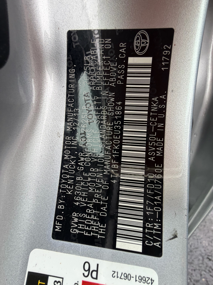 Toyota Camry SE Sport 2014 Toyota Camry SE Sport 2014