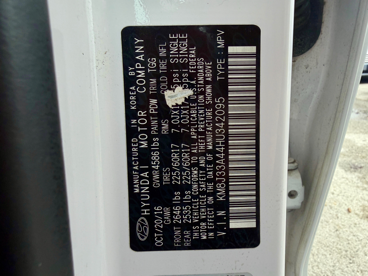 Hyundai Tucson SE FWD 2017