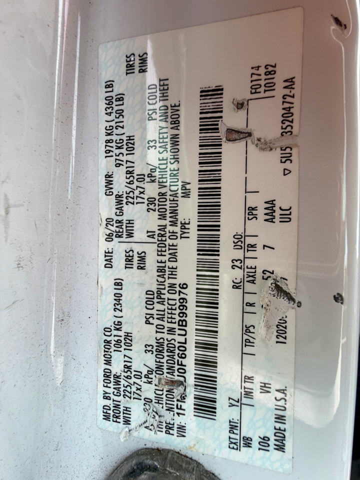 Ford Escape S FWD 2020