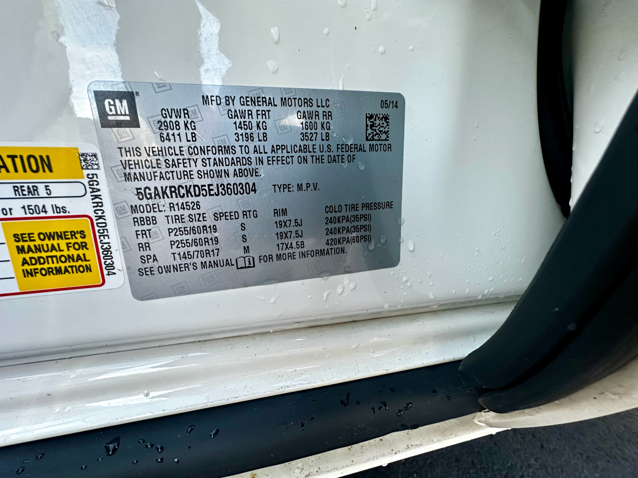 Buick Enclave FWD 4dr Premium 2014