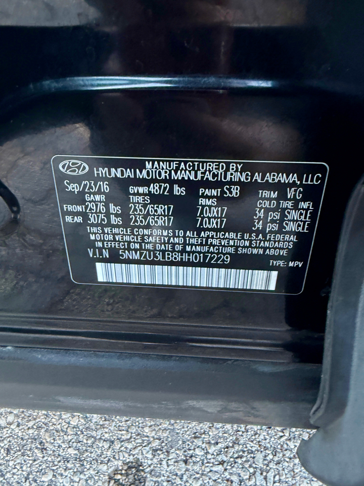 Hyundai Santa Fe Sport 2.4L Auto 2017