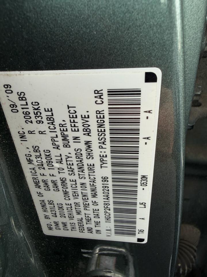 Honda Accord Sdn 4dr I4 Auto EX-L 2010