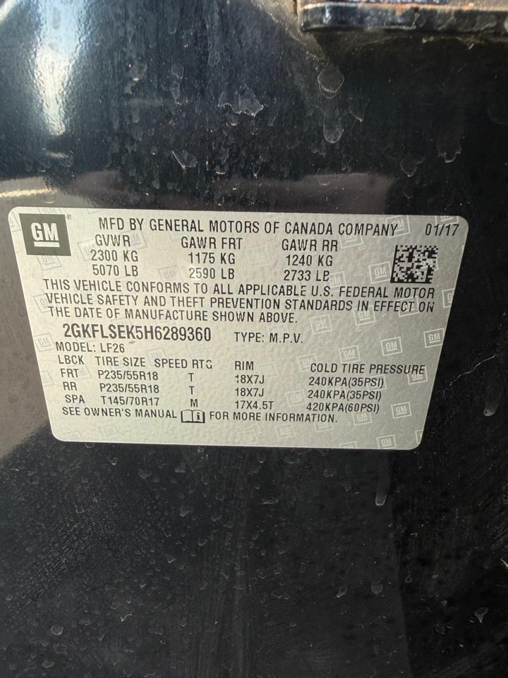 GMC Terrain AWD 4dr SLE w/SLE-1 2017