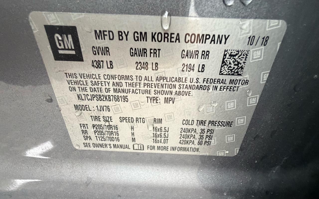 Chevrolet Trax AWD 4dr LT 2019