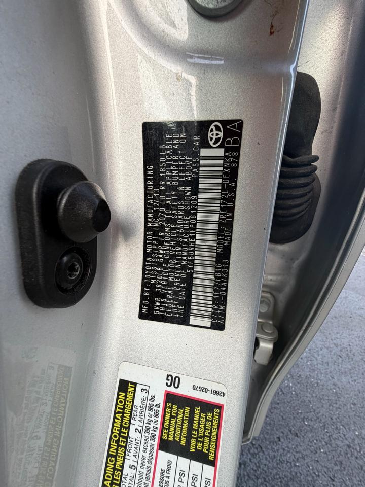 Toyota Corolla 4dr Sdn CVT LE Premium (Natl) 2014