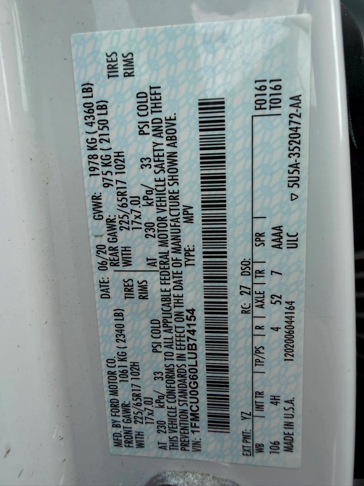 Ford Escape SE FWD 2020