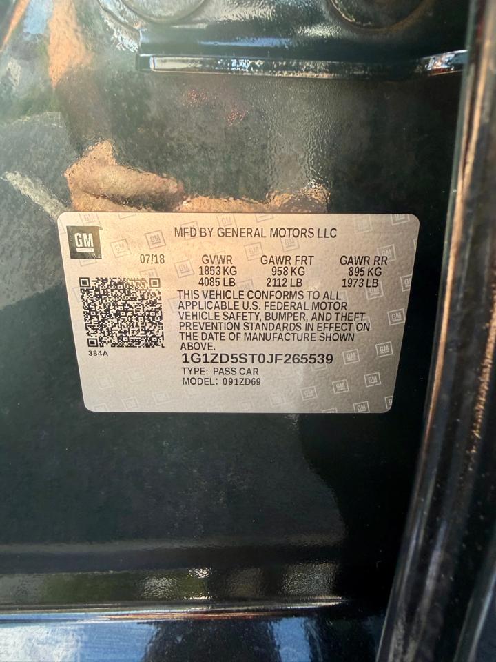 Chevrolet Malibu 4dr Sdn LT w/1LT 2018