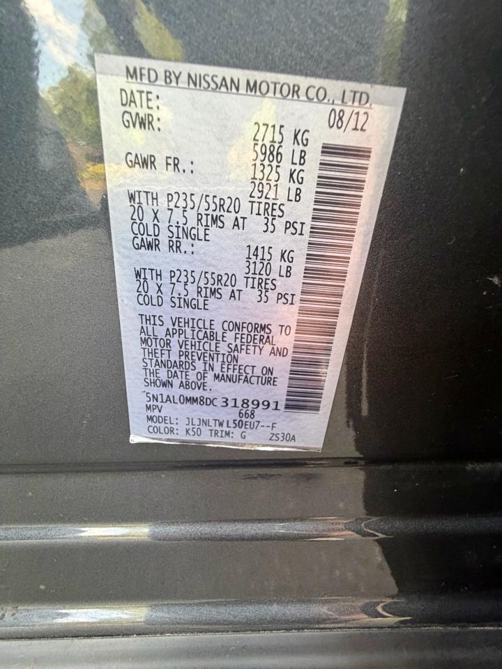 Infiniti JX35 AWD 4dr 2013