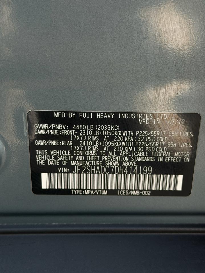 Subaru Forester 4dr Auto 2.5X Premium 2013