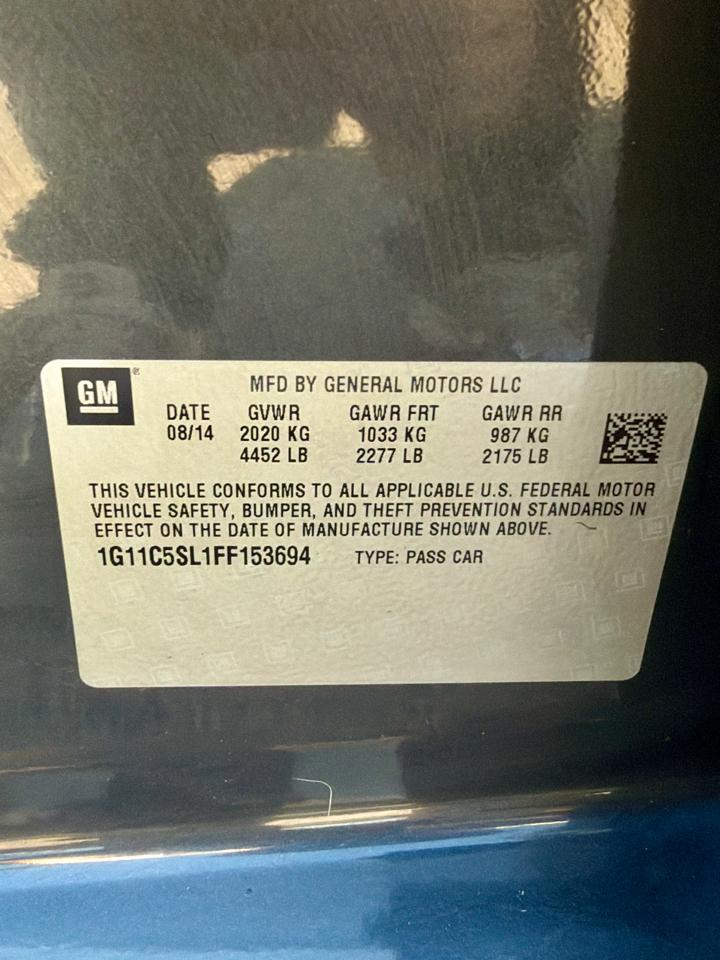 Chevrolet Malibu 4dr Sdn LT w/1LT 2015