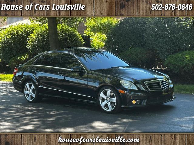 Black 2010 Mercedes-Benz E-Class Sedan Rear-Wheel Drive Automatic