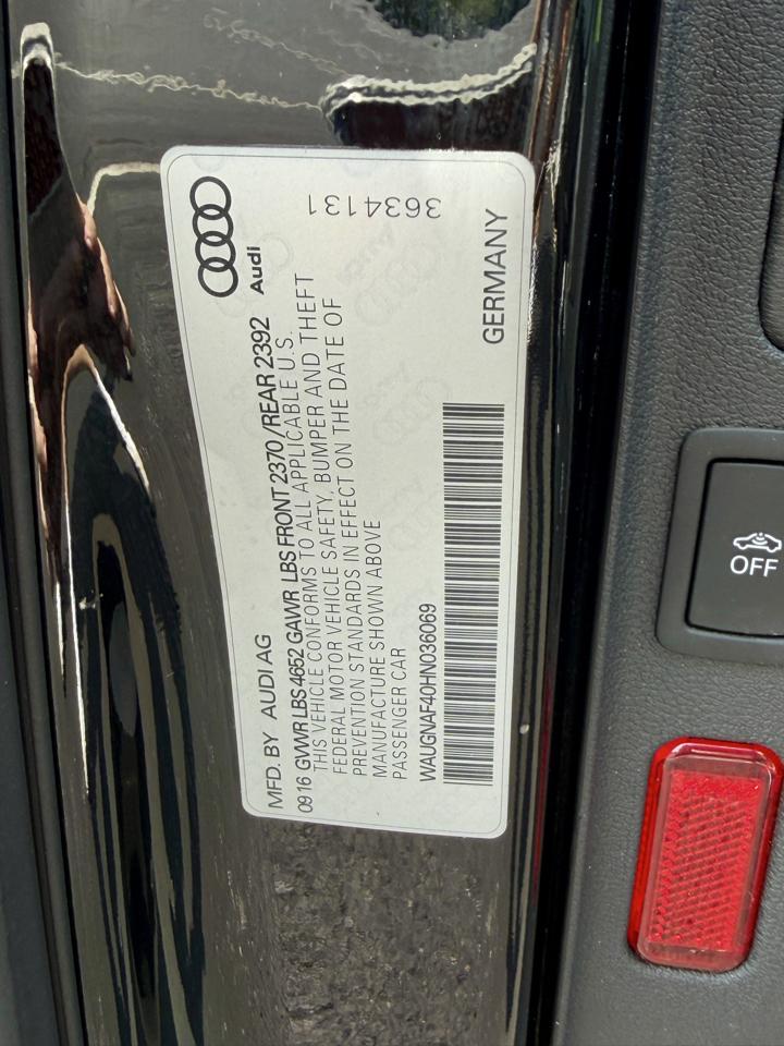 Audi A4 2.0 TFSI Auto Premium FWD 2017