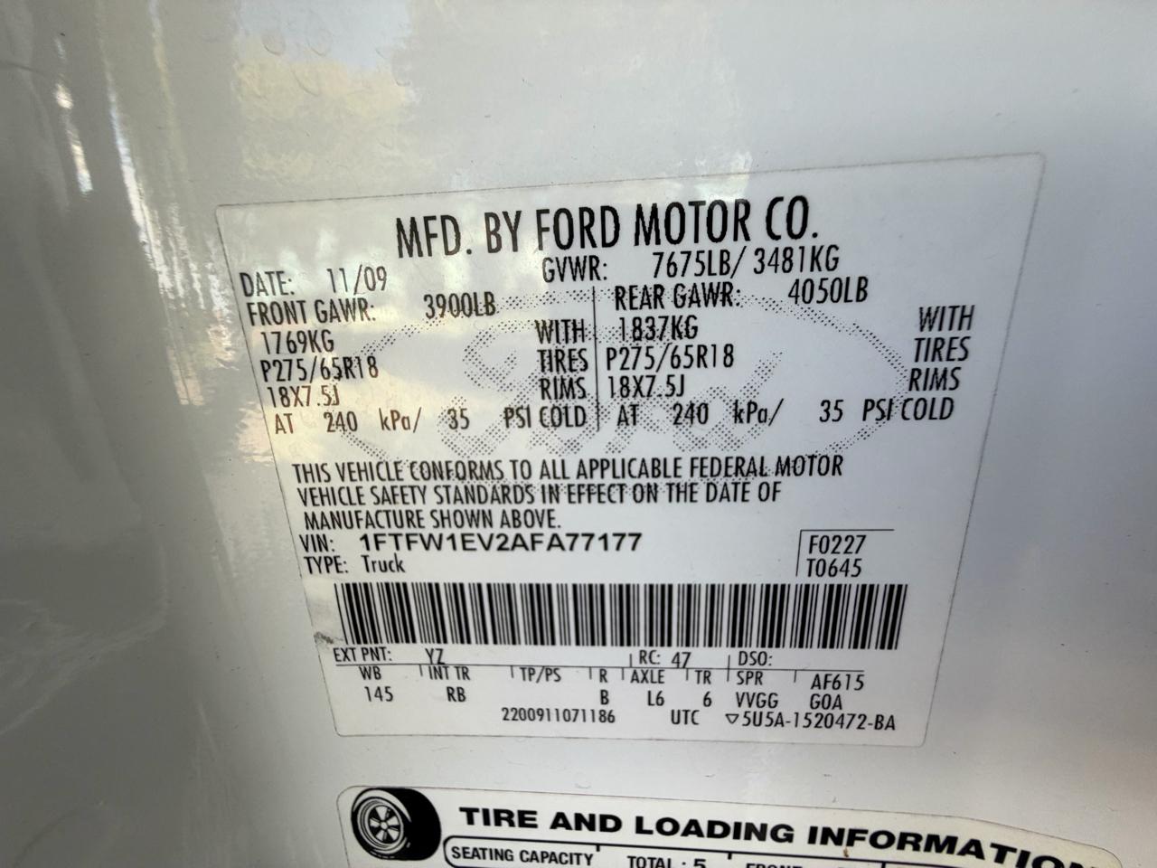 Ford F-150 AWD SuperCrew 145" Harley-Davidson 2010