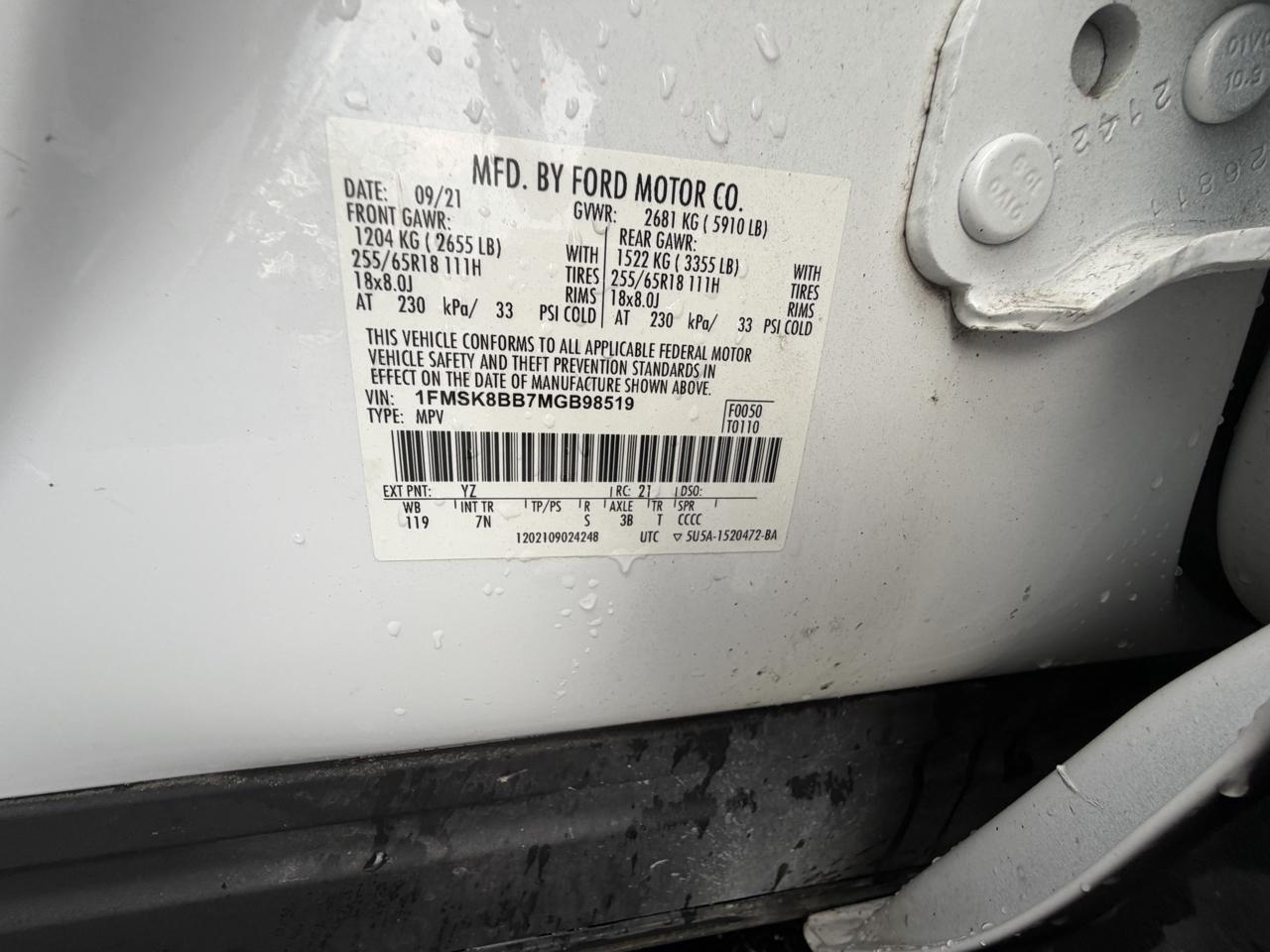 Ford Explorer Base 4WD 2021