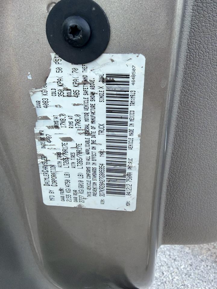 Dodge Ram 2500 2WD Quad Cab 140.5" SLT 2007