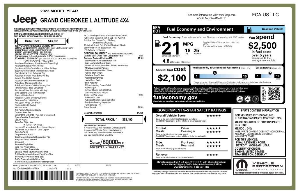 Jeep Grand Cherokee L Altitude 4x4 2023