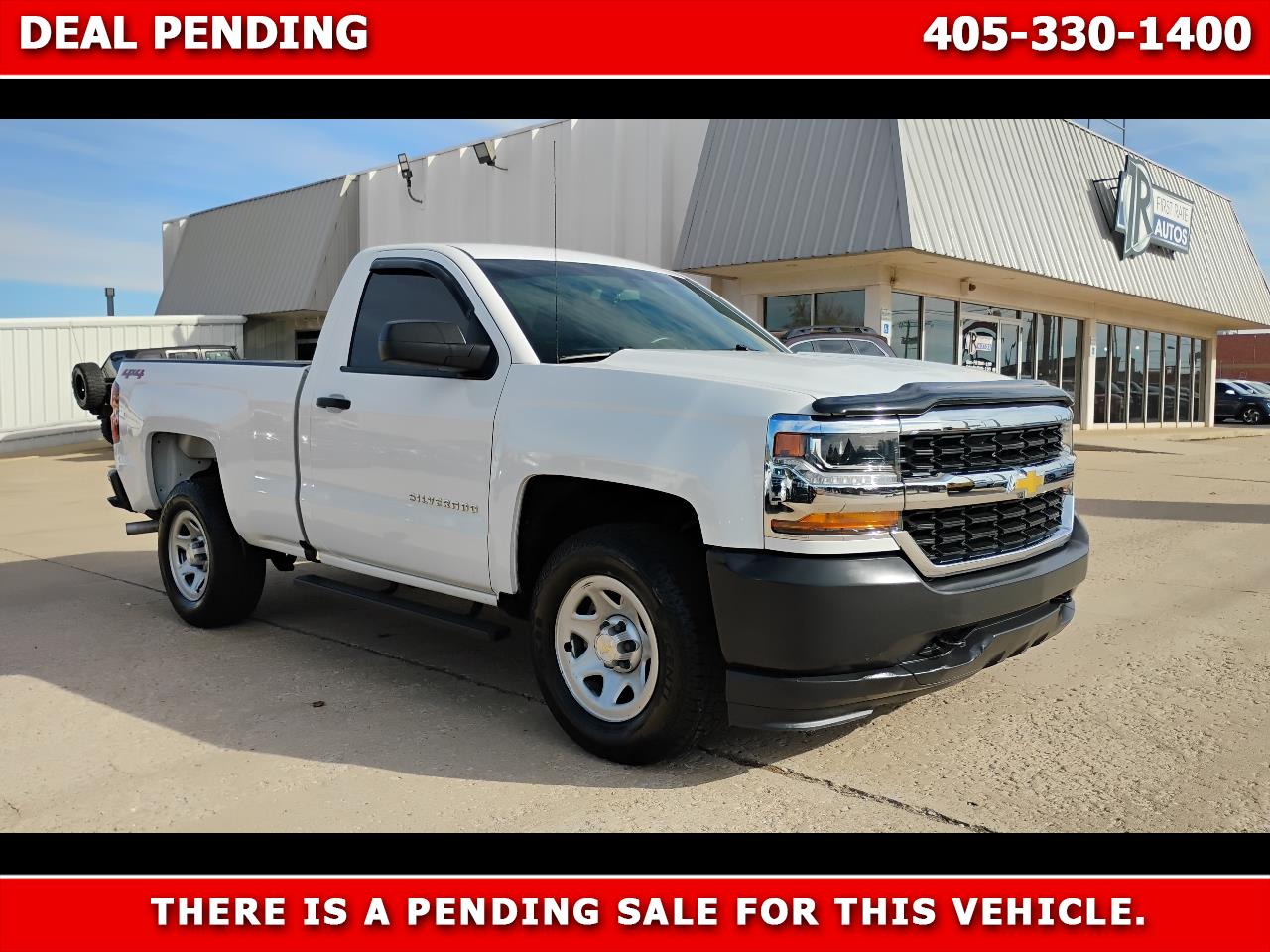 2018 Chevrolet Silverado 1500 4WD Reg Cab 119.0" Work Truck