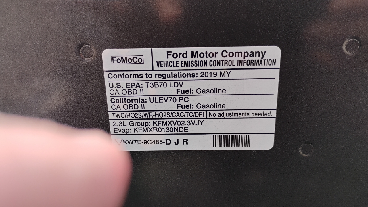 Ford Mustang EcoBoost Convertible 2019