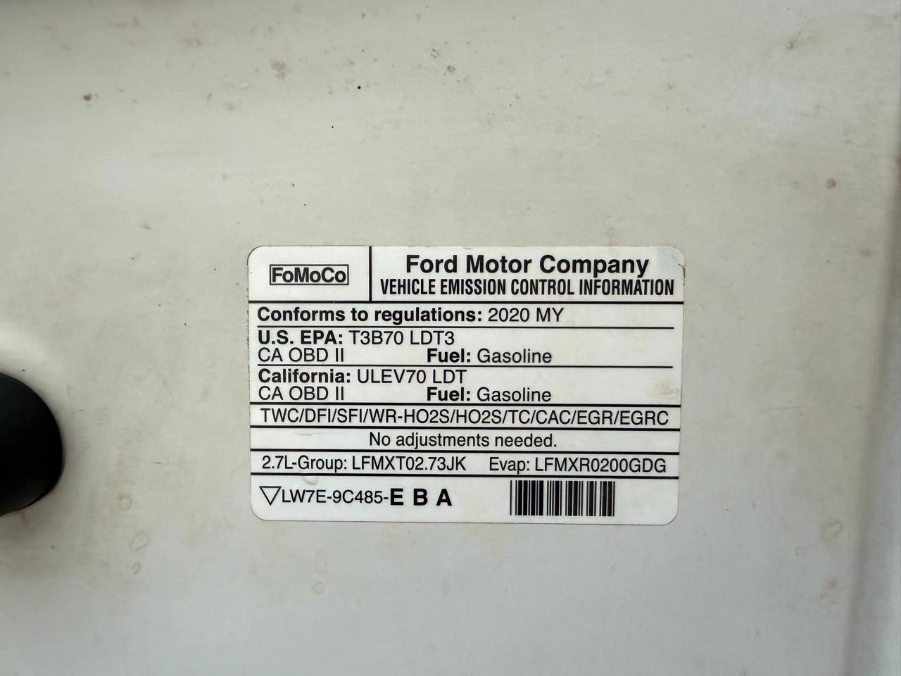 Ford F-150 XL 2WD SuperCrew 5.5' Box 2020