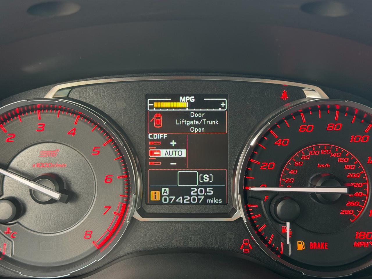 Subaru WRX STI Manual 2017