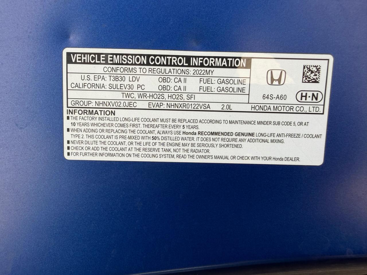 Honda Civic Sedan Sport CVT 2022