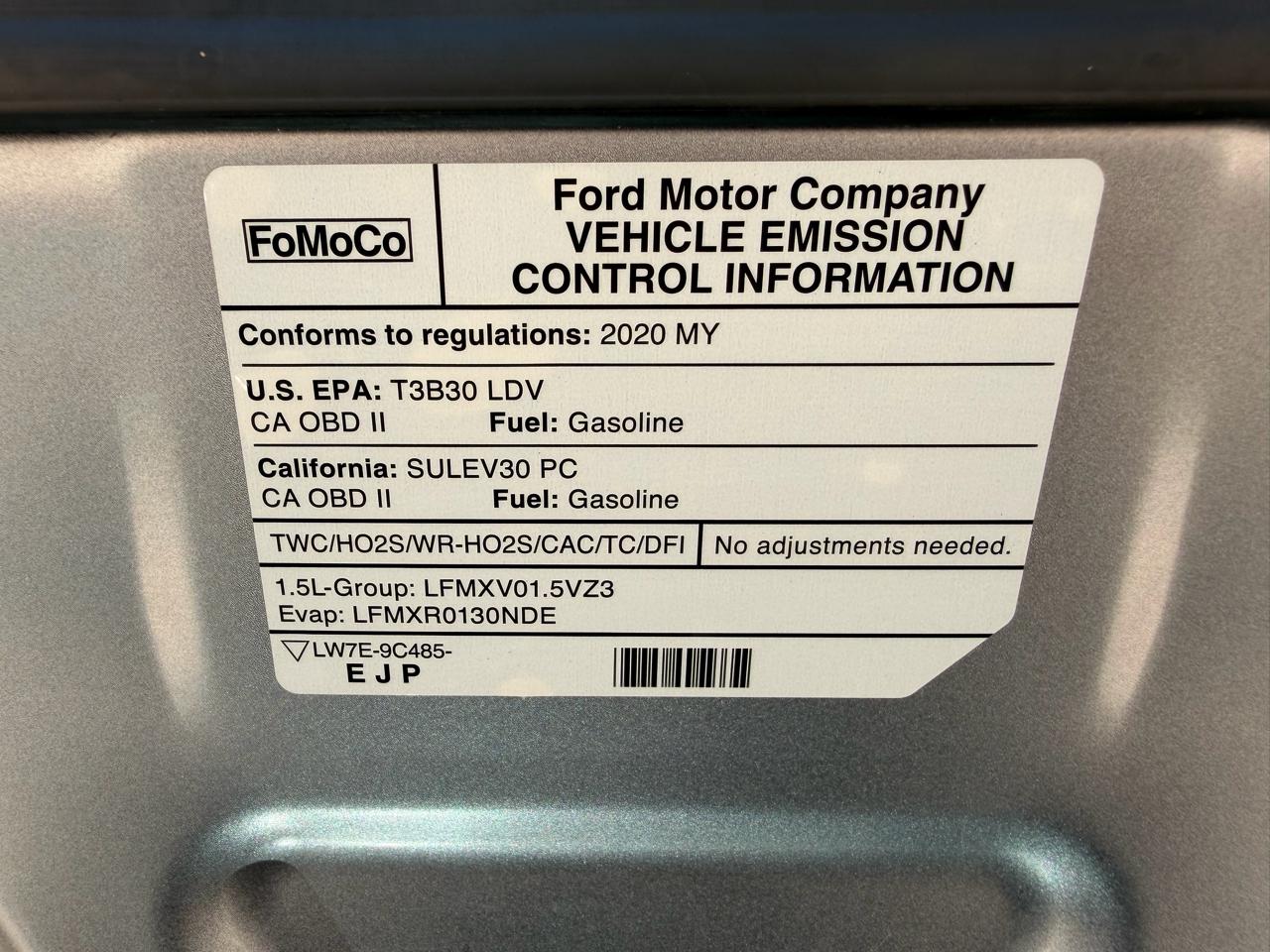 Ford Fusion SEL FWD 2020