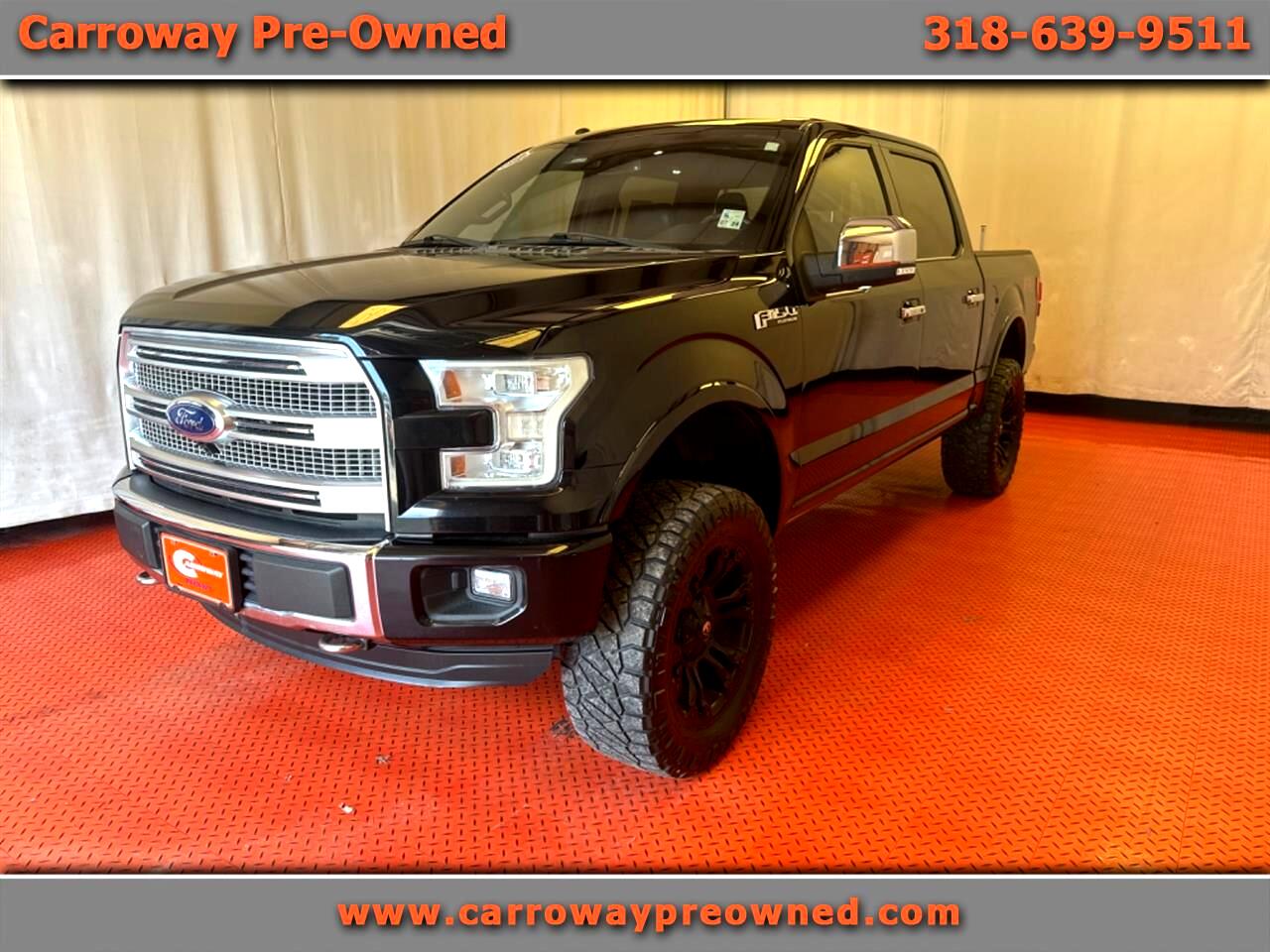 Used 2016 Ford F150 4WD SuperCrew 145" Platinum for Sale in Minden LA 71055 Carroway PreOwned