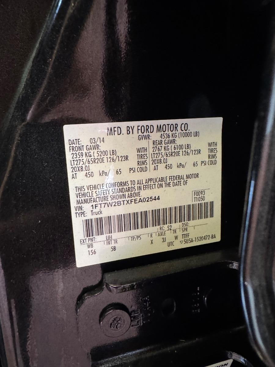 Ford Super Duty F-250 SRW 4WD Crew Cab 172" Platinum 2015