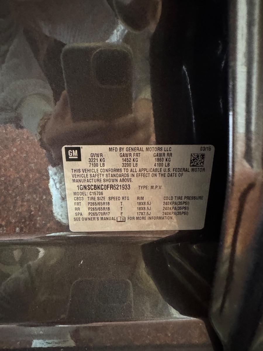 Chevrolet Tahoe 2WD 4dr LT 2015