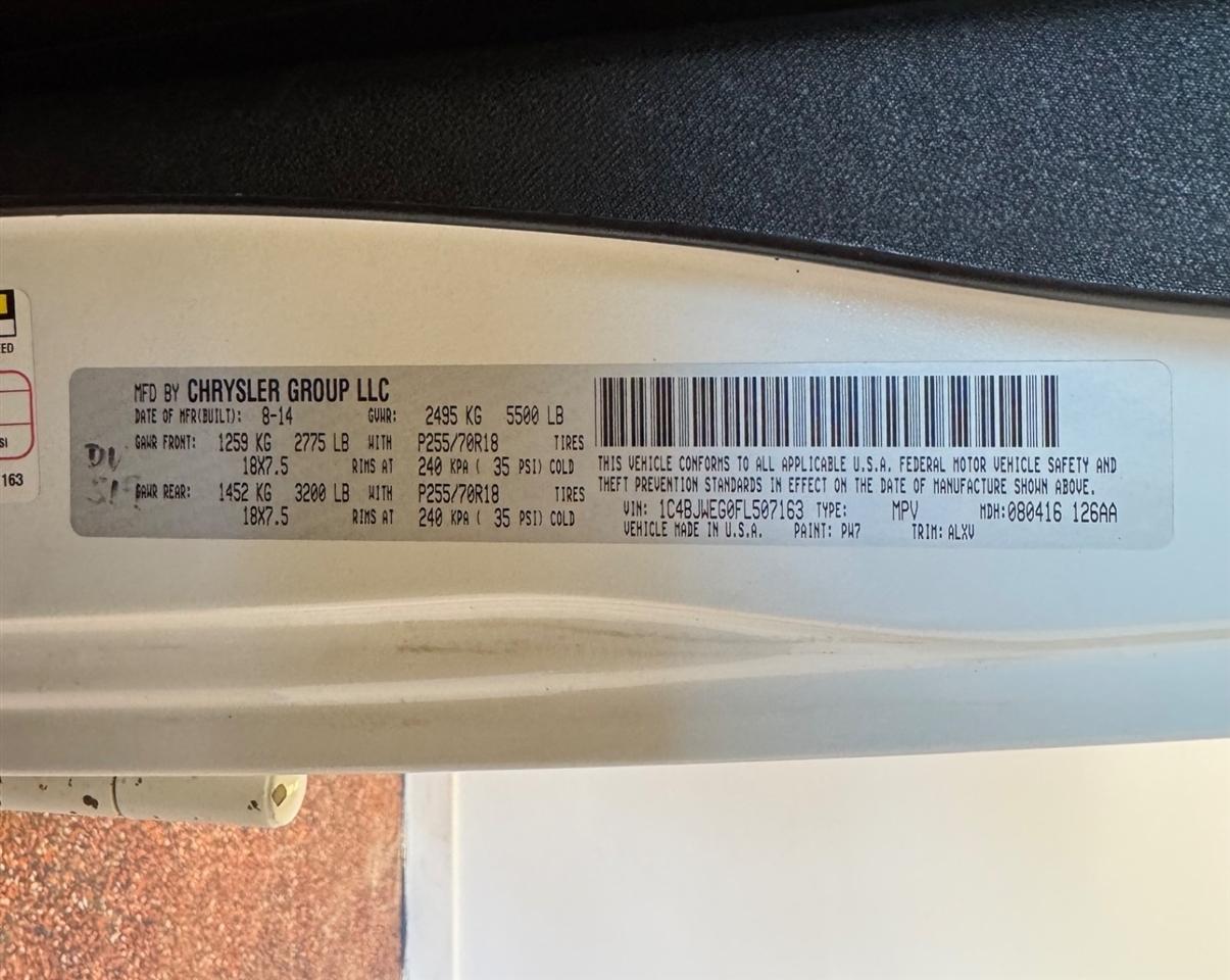 Jeep Wrangler Unlimited 4WD 4dr Sahara 2015