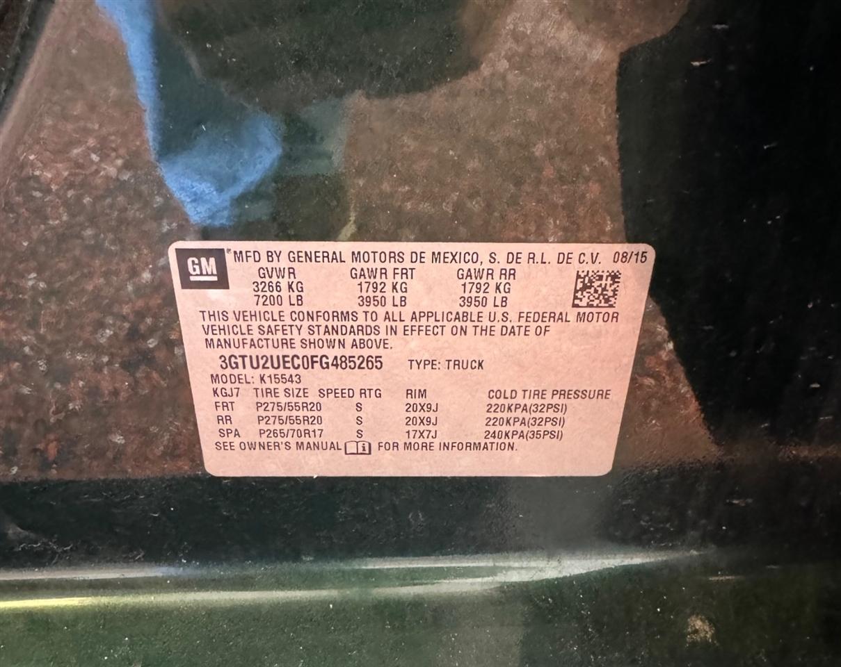 GMC Sierra 1500 4WD Crew Cab 143.5" SLE 2015