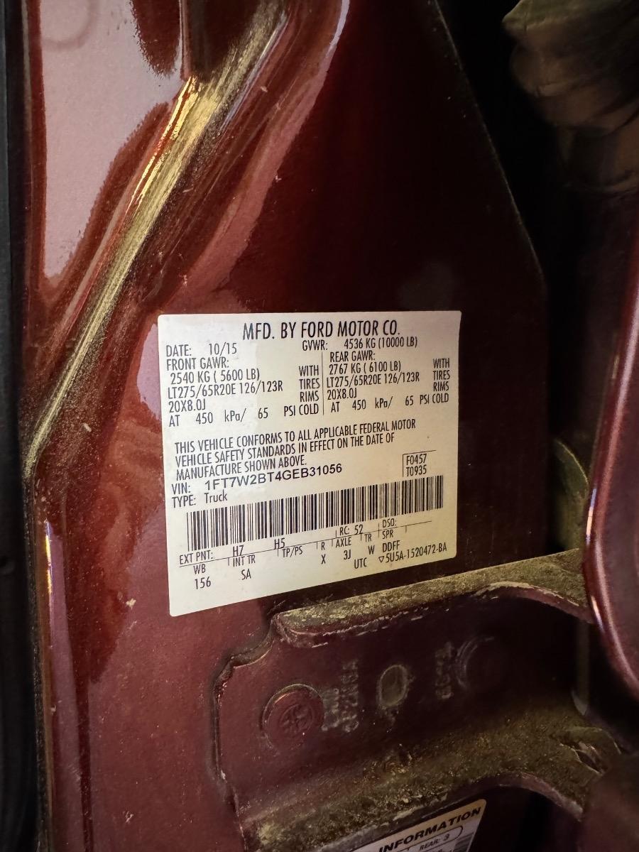 Ford Super Duty F-250 SRW 4WD Crew Cab 172" Platinum 2016