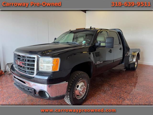 Black 2007 GMC Sierra 3500HD SLT Crew Cab DRW 4WD Pickup Truck Four-Wheel Drive Automatic