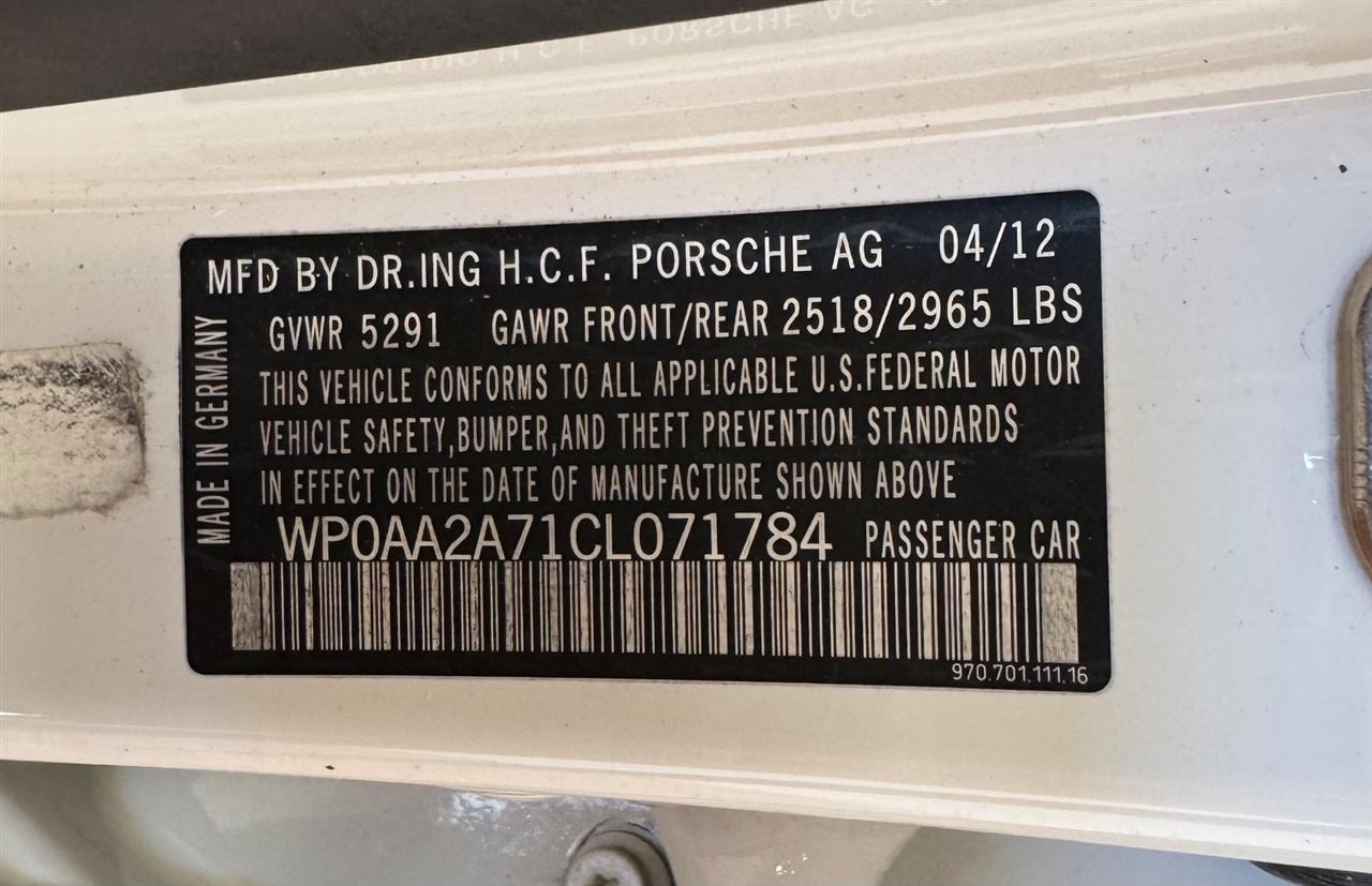 Porsche Panamera 4dr HB 2012