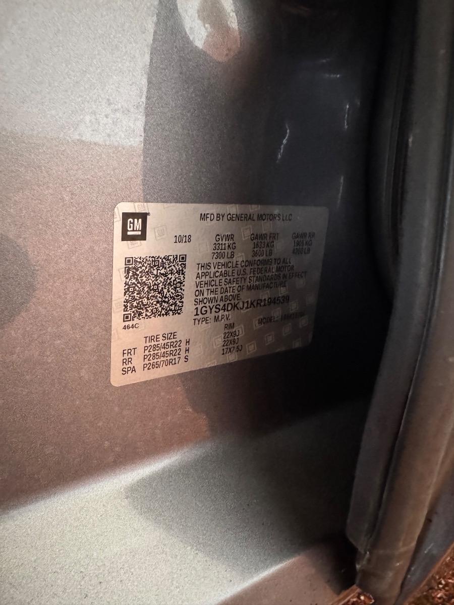 Cadillac Escalade 4WD 4dr Platinum 2019