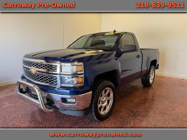 Blue 2014 Chevrolet Silverado 1500 LT 4WD Pickup Truck Four-Wheel Drive Automatic
