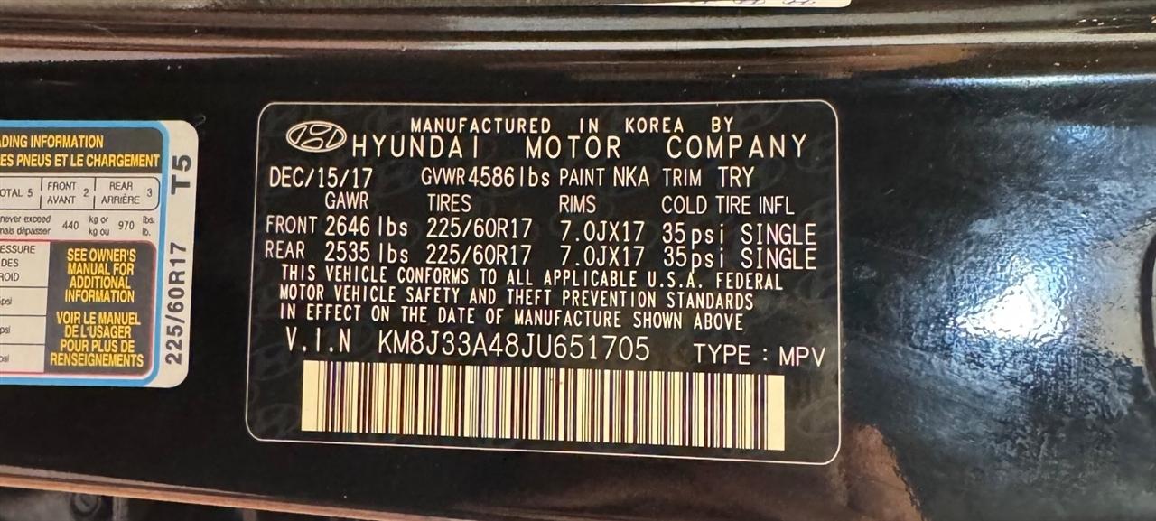 Hyundai Tucson SEL Plus FWD 2018