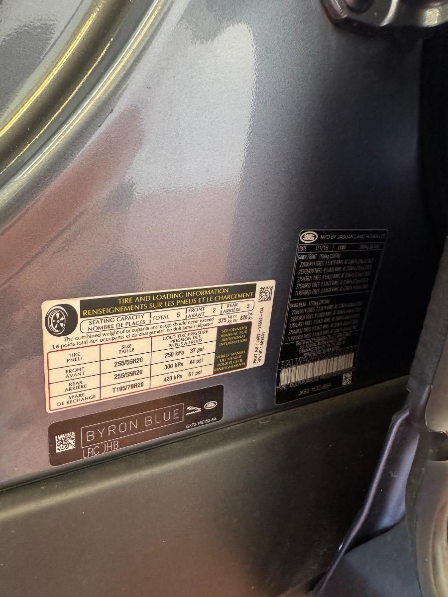 Land Rover Range Rover Sport V6 Supercharged HSE 2018