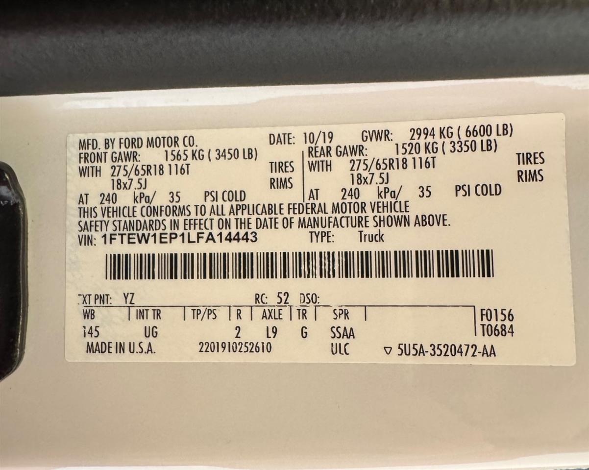 Ford F-150 XLT SuperCrew 4WD 2020