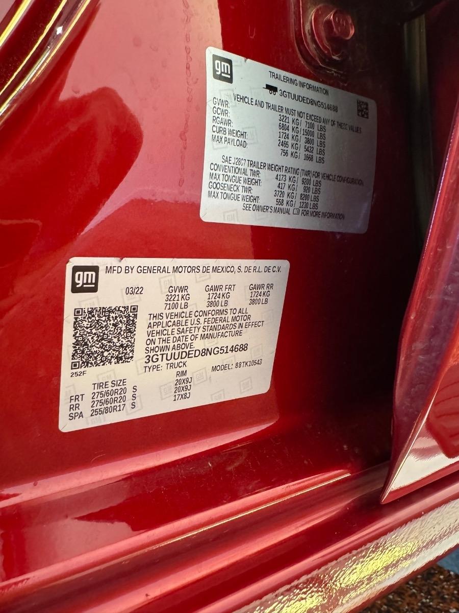 GMC Sierra 1500 4WD Crew Cab 147" SLT 2022