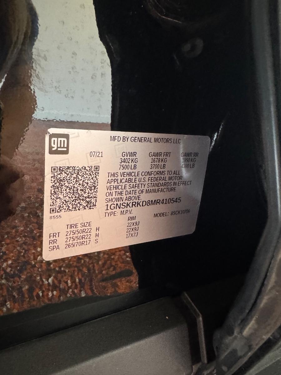 Chevrolet Tahoe 4WD 4dr RST 2021