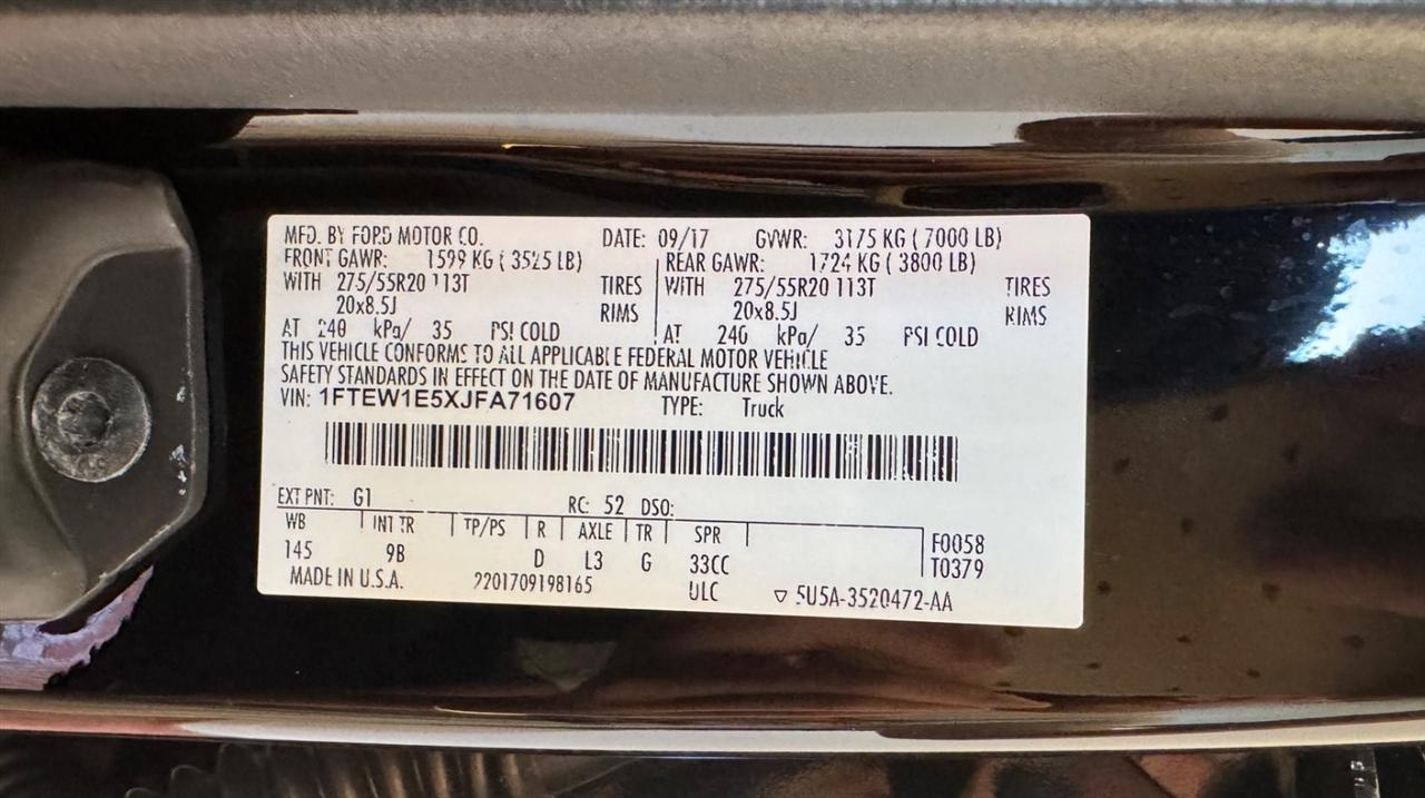 Ford F-150 Platinum SuperCrew 5.5-ft. Bed 4WD 2018