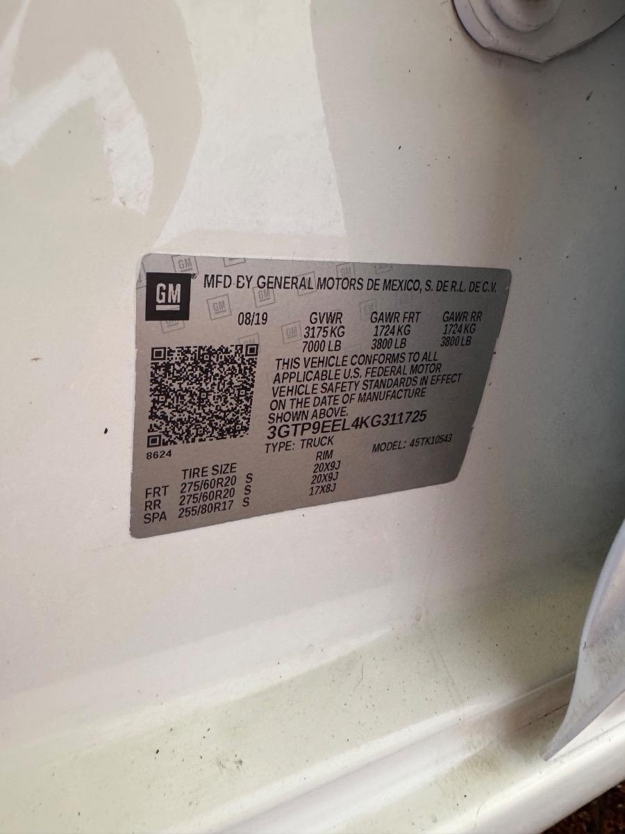 GMC Sierra 1500 4WD Crew Cab 147" AT4 2019