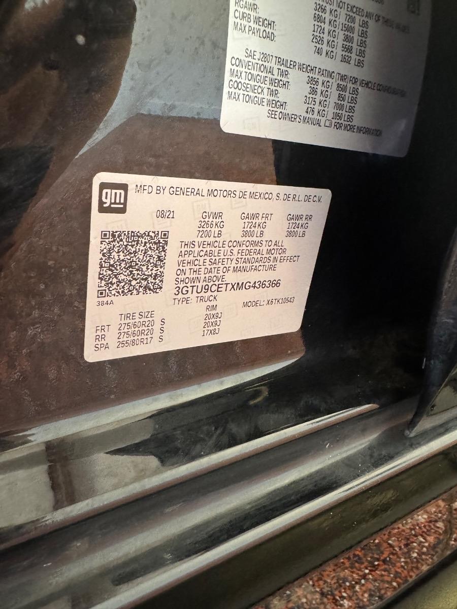 GMC Sierra 1500 4WD Crew Cab 147" Elevation w/3SB 2021