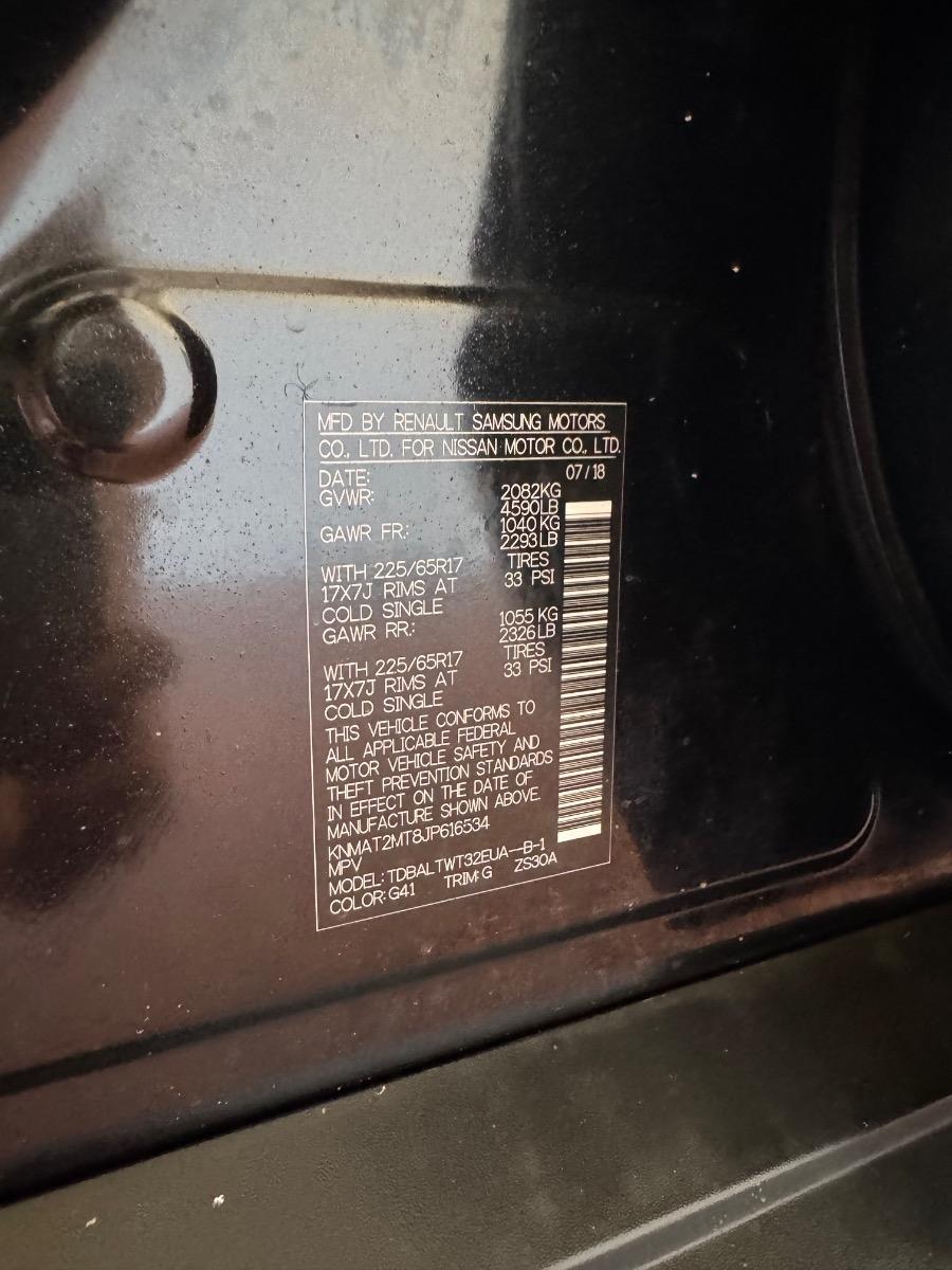 Nissan Rogue FWD SV 2018