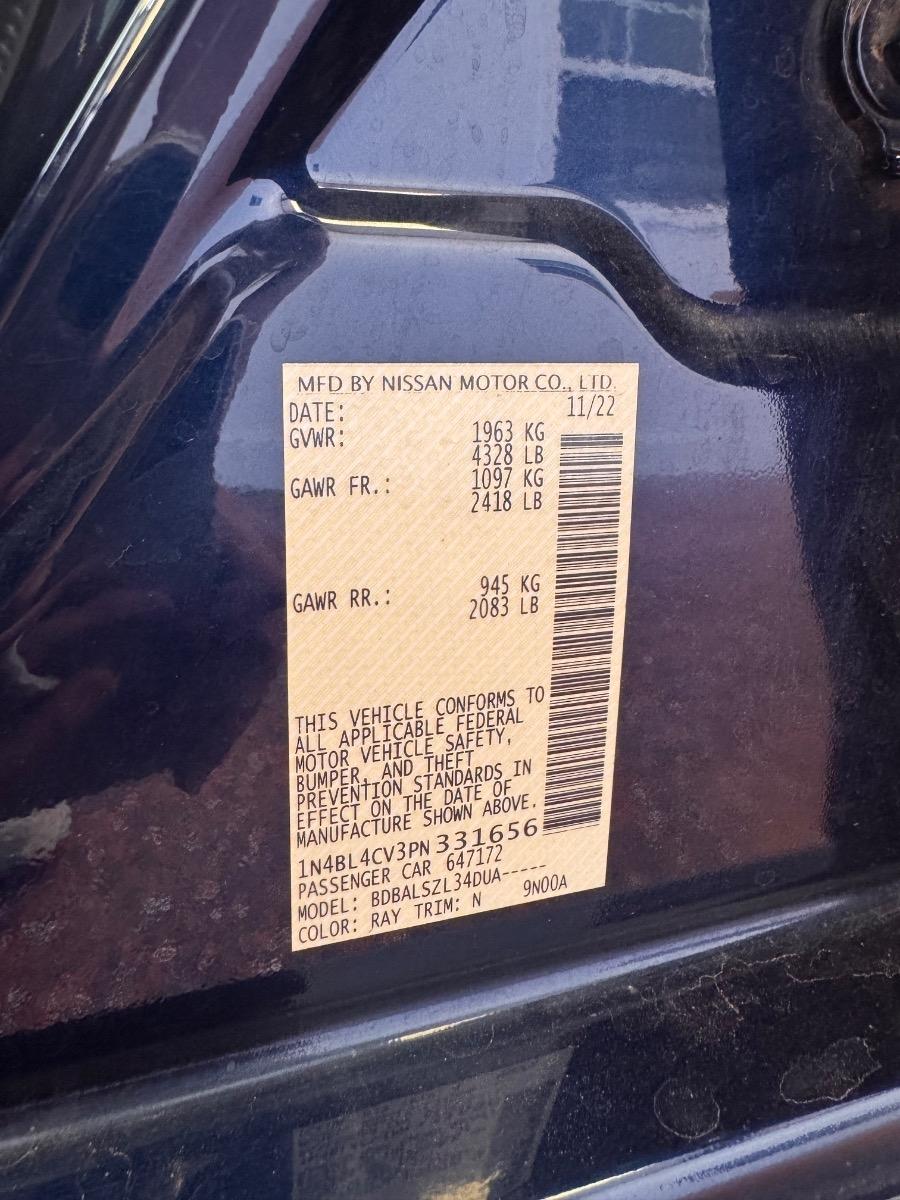 Nissan Altima 2.5 SR Sedan 2023