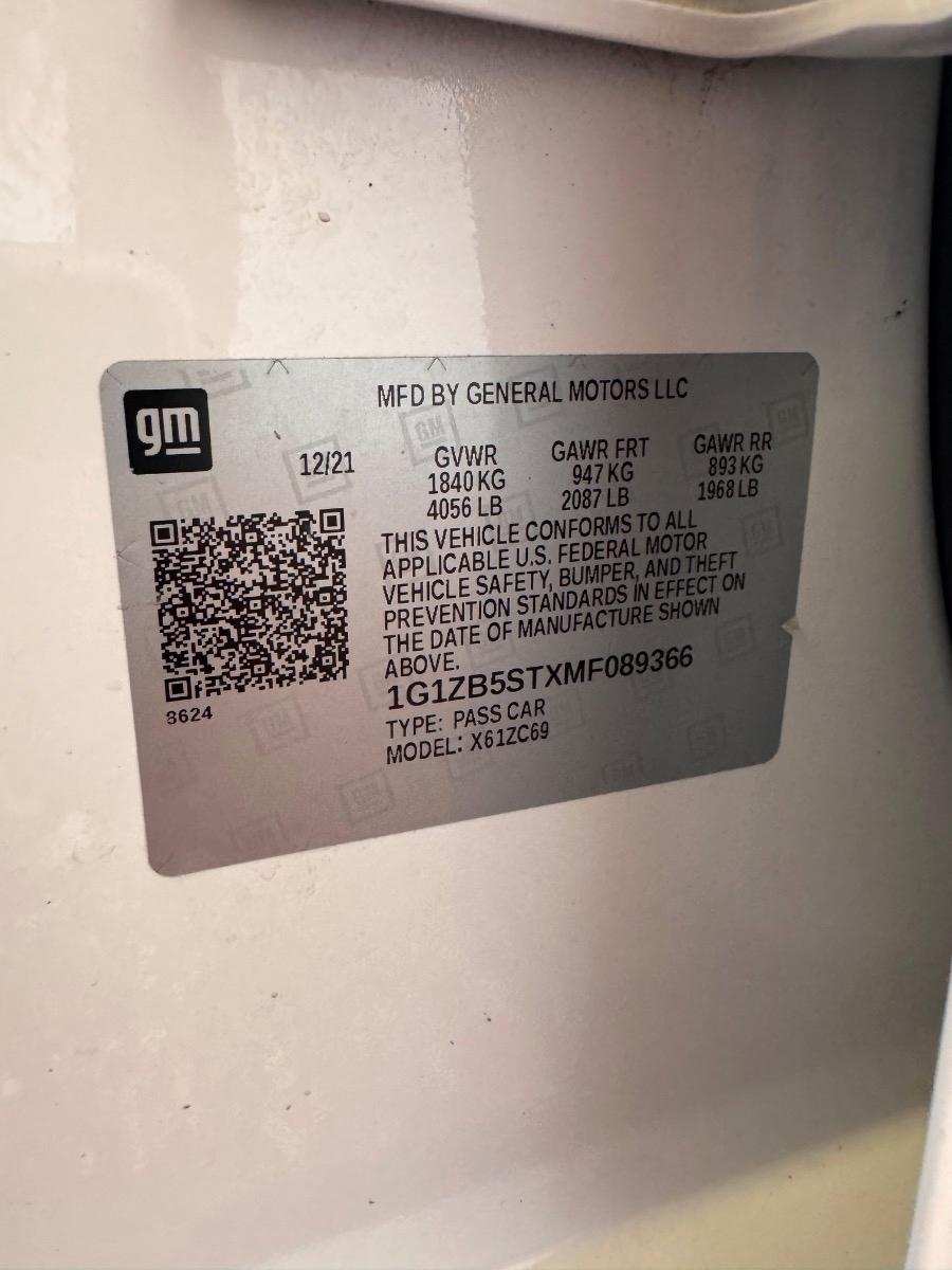 Chevrolet Malibu 4dr Sdn LS w/1LS 2021